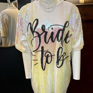 Bride to Be Sequin Top